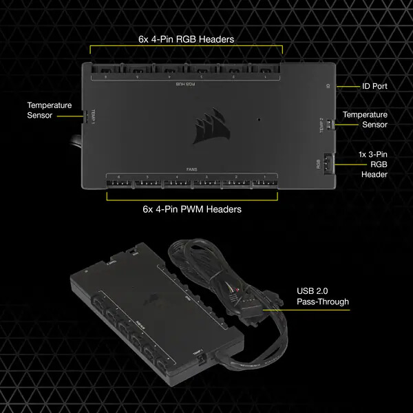 Corsair iCUE Commander Core XT RGB Lighting and Fan Controller